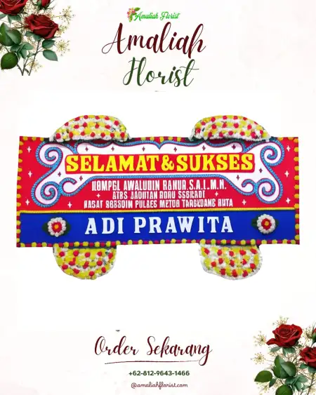 Papan Bunga Ucapan Selamat Gendaran